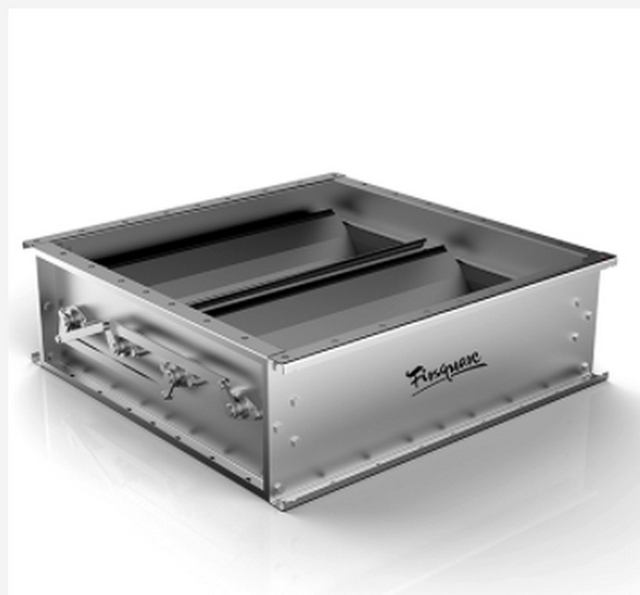 304粉塵不鏽鋼方形多葉調節閥風管 工廠