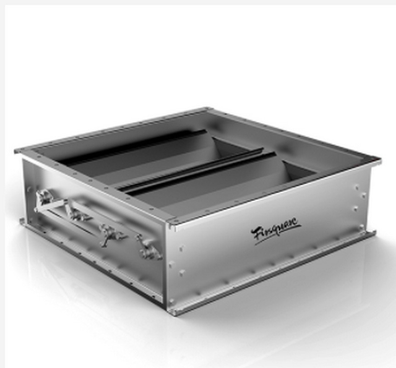 304粉塵不鏽鋼方形多葉調節閥風管 工廠