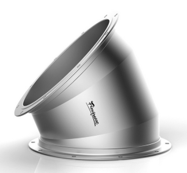 粉塵排氣系統不鏽鋼管45°蝦米彎頭 OEM/ODM